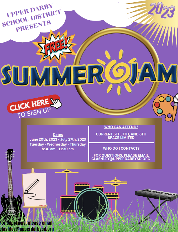  Middle School Summer Jam Program